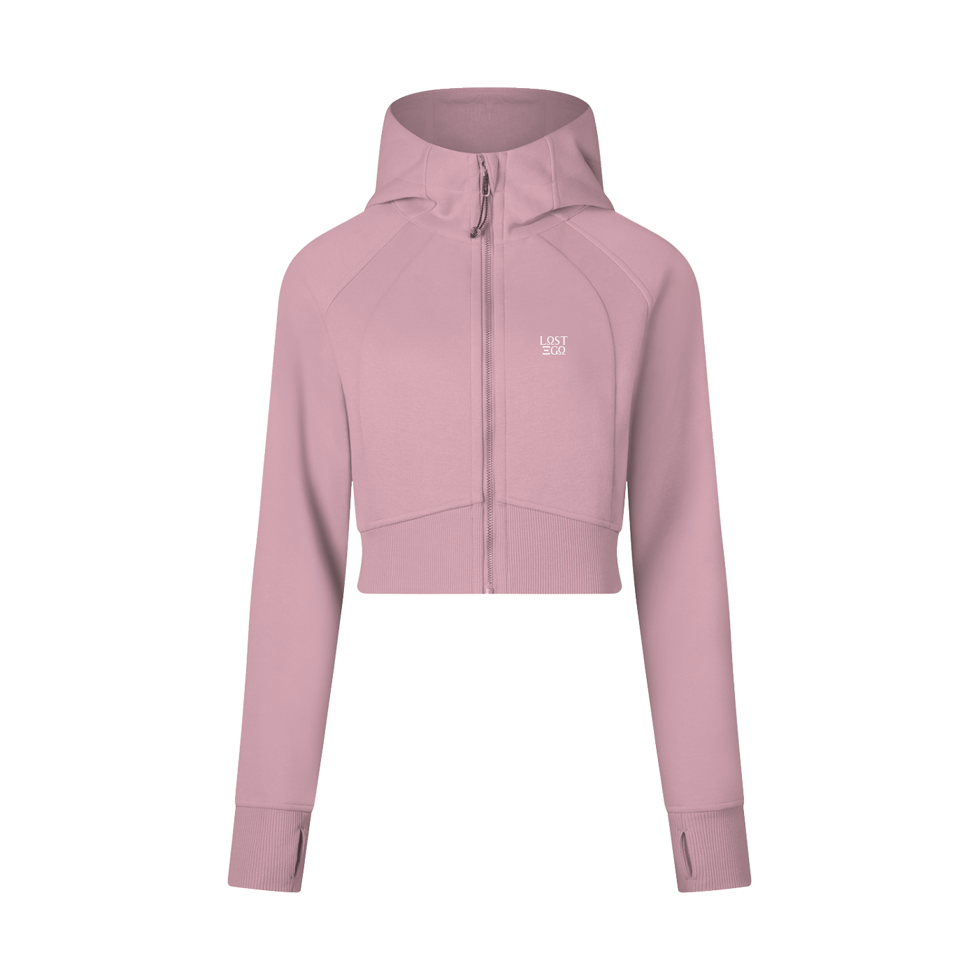 Women’s Cropped Zip-Through Hoodie