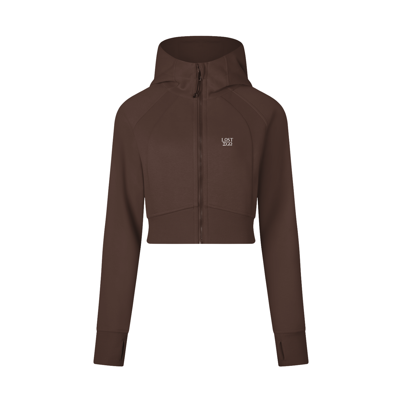 Women’s Cropped Zip-Through Hoodie