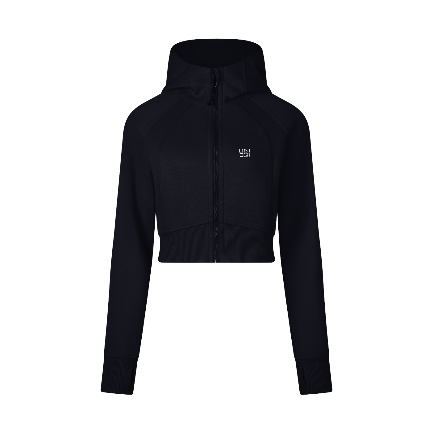 Women’s Cropped Zip-Through Hoodie