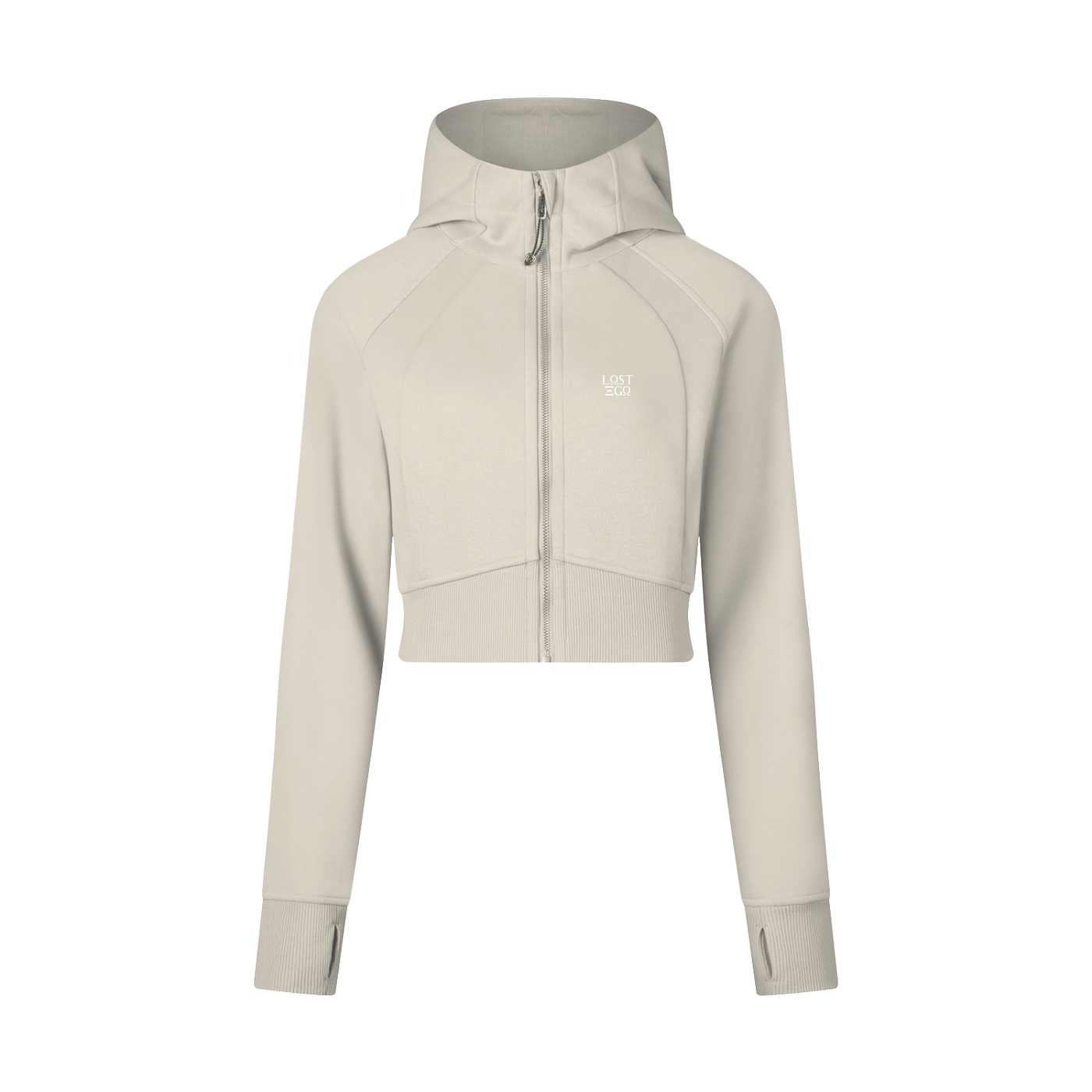Women’s Cropped Zip-Through Hoodie