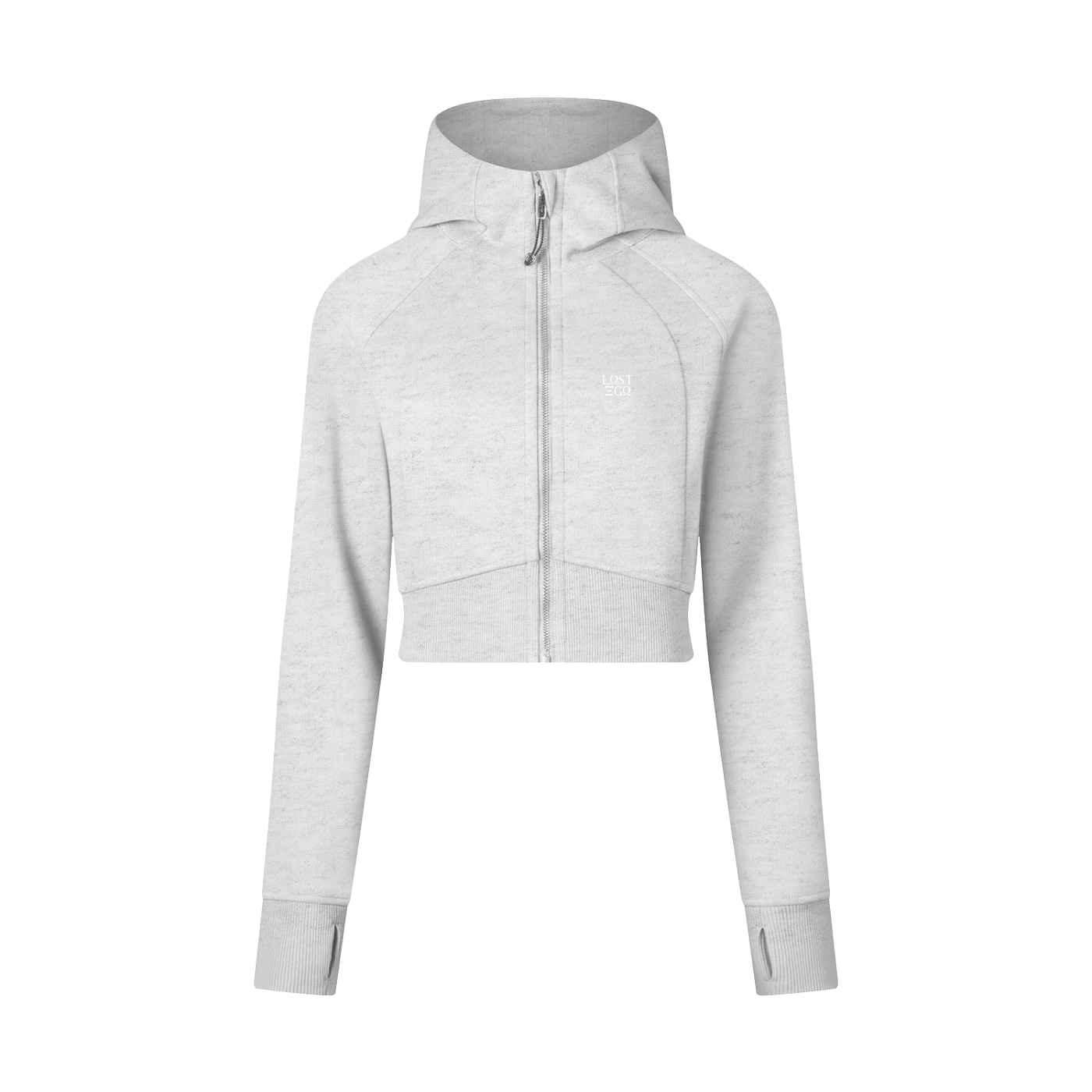 Women’s Cropped Zip-Through Hoodie